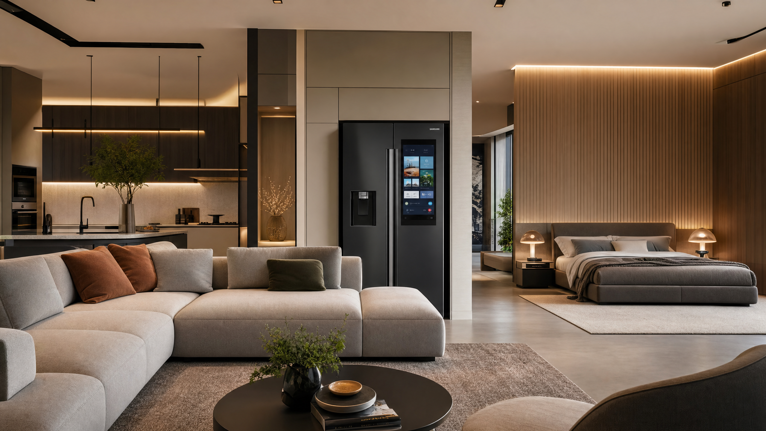 Interior luminoso de un hogar con muebles modernos